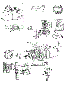Replacement Parts parts for Briggs & Stratton Lawn & Garden Engine 6B-H (3160 - 01) from AppliancePartsPros.com