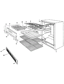 Liner parts for Marvel Compact Refrigerator 6ERF from AppliancePartsPros.com