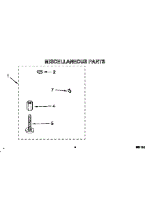 Miscellaneous parts for Whirlpool Washer 6LSR5132AW2 from AppliancePartsPros.com