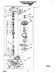 Gearcase parts for Whirlpool Washer 6LSR5132AW2 from AppliancePartsPros.com
