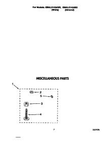 Miscellaneous parts for Whirlpool Washer 6MAL5143AN0 from AppliancePartsPros.com