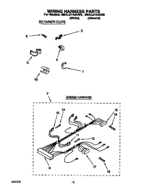 Wiring Harness parts for Whirlpool Washer 6MAL5143AW0 from AppliancePartsPros.com