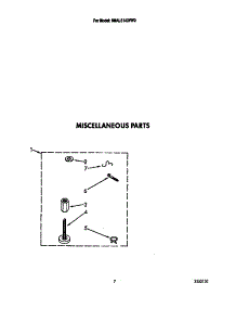 Miscellaneous parts for Whirlpool Washer 6MAL5143VW0 from AppliancePartsPros.com