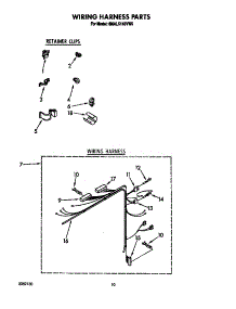 Wiring Harness parts for Whirlpool Washer 6MAL5143VW0 from AppliancePartsPros.com