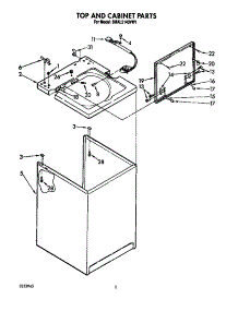 Top And Cabinet parts for Whirlpool Washer 6MAL5143VW1 from AppliancePartsPros.com