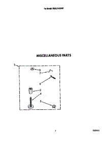 Miscellaneous parts for Whirlpool Washer 6MAL5143VW1 from AppliancePartsPros.com
