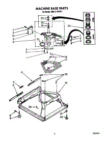 Machine Base parts for Whirlpool Washer 6MAL5143VW1 from AppliancePartsPros.com