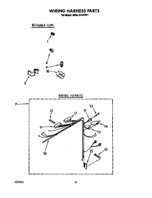 Wiring Harness parts for Whirlpool Washer 6MAL5143VW1 from AppliancePartsPros.com