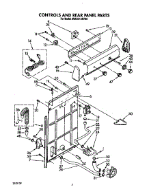 Controls And Rear Panel parts for Whirlpool Washer 6MAX5133VW0 from AppliancePartsPros.com