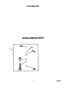 Miscellaneous parts for Whirlpool Washer 6MAX5133VW0 from AppliancePartsPros.com