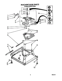 Machine Base parts for Whirlpool Washer 6MAX5133VW0 from AppliancePartsPros.com