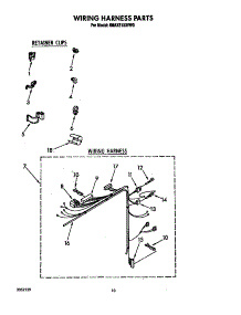 Wiring Harness parts for Whirlpool Washer 6MAX5133VW0 from AppliancePartsPros.com