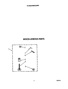Miscellaneous parts for Whirlpool Washer 6MAX5133VW1 from AppliancePartsPros.com