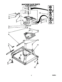 Machine Base parts for Whirlpool Washer 6MAX5133VW1 from AppliancePartsPros.com