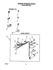 Wiring Harness parts for Whirlpool Washer 6MAX5133VW1 from AppliancePartsPros.com