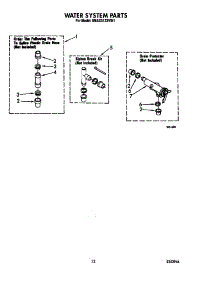 Water System parts for Whirlpool Washer 6MAX5133VW1 from AppliancePartsPros.com