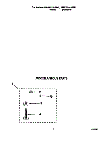Miscellaneous parts for Whirlpool Washer 6MAX5143AN0 from AppliancePartsPros.com