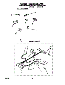 Wiring Harness parts for Whirlpool Washer 6MAX5143AN0 from AppliancePartsPros.com