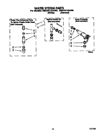 Water System parts for Whirlpool Washer 6MAX5143AW0 from AppliancePartsPros.com
