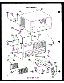 Exterior Parts (7-2J / P54390-93R) (7-2Jm / P54336-55R) (9-3J / P54390-71R) (9-5J / P54390-94R) (11-5J / P54390-70R) (11-5Jh / P54390-72R) (11-2J / P54390-74R) (11-2J / P54390-75R) (11-2Jm / P54336-50R) (11-2Jm / P54336-51R) (12-3J / P54390-91R) (12-3Jm / P54336-53R) (12-3Jh / P54 parts for Amana Room Air Conditioner 6P-2JM/P54360-42R from AppliancePartsPros.com