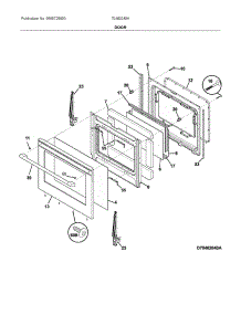 Doors parts for Ikea Gas Range 70462040A from AppliancePartsPros.com
