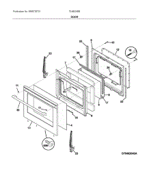 Doors parts for Ikea Gas Range 70462040B from AppliancePartsPros.com