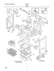 Body parts for Crosley Gas Range 70462040C from AppliancePartsPros.com
