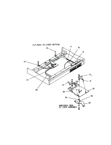 Lock Bracket And Bar parts for Craftsman Tool Chest 706654351 from AppliancePartsPros.com