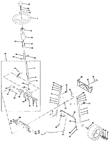 Steering Assembly parts for Western Auto Front-Engine Lawn Tractor 7124A79 from AppliancePartsPros.com