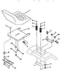 Seat Assembly parts for Western Auto Front-Engine Lawn Tractor 7124A79 from AppliancePartsPros.com