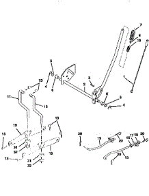 Mower Lift parts for Western Auto Front-Engine Lawn Tractor 7124A79 from AppliancePartsPros.com