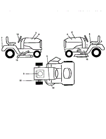 Decals parts for Western Auto Front-Engine Lawn Tractor 7143A79 from AppliancePartsPros.com