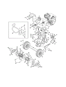 Tines / Engine / Wheels parts for Ace Rear-Tine Tiller 7197155 from AppliancePartsPros.com