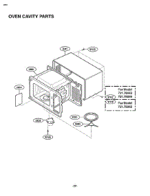 Oven Cavity Parts parts for Kenmore Elite Countertop Microwave 72179203900 from AppliancePartsPros.com