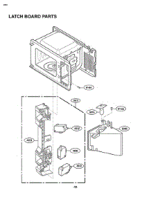 Latch Board Parts parts for Kenmore Elite Countertop Microwave 72179203900 from AppliancePartsPros.com
