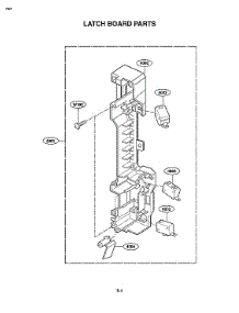 Latch Board Parts parts for Kenmore Microwave/Hood Combo 721.80592401 (72180592401, 721 80592401) from AppliancePartsPros.com