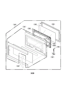 Door Parts parts for Kenmore Elite Microwave/Hood Combo 72187583611 from AppliancePartsPros.com