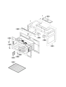 Oven Cavity Parts parts for Kenmore Elite Microwave/Hood Combo 72187583611 from AppliancePartsPros.com