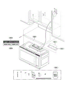 Installation Parts parts for Kenmore Elite Microwave/Hood Combo 72187583611 from AppliancePartsPros.com