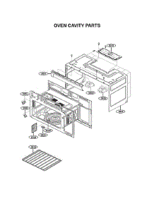 Oven Cavity Parts parts for Kenmore Elite Microwave/Hood Combo 72187587611 from AppliancePartsPros.com