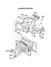Interior Parts (Ii) parts for Kenmore Elite Microwave/Hood Combo 72187587611 from AppliancePartsPros.com