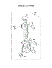 Latch Board Parts parts for Lg Microwave/Hood Combo 72187593020 from AppliancePartsPros.com