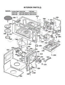Interior Parts (I) parts for Lg Microwave/Hood Combo 72187593020 from AppliancePartsPros.com