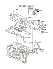 Interior Parts (Ii) parts for Lg Microwave/Hood Combo 72187593020 from AppliancePartsPros.com