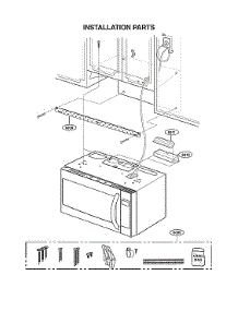 Installation Parts parts for Lg Microwave/Hood Combo 72187593020 from AppliancePartsPros.com