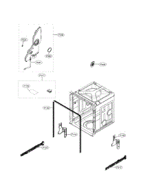 Tub Assembly parts for Kenmore Dishwasher 722.13383910 (72213383910, 722 13383910) from AppliancePartsPros.com