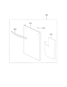 Front Cover Assembly parts for Kenmore Dishwasher 722.13383910 (72213383910, 722 13383910) from AppliancePartsPros.com