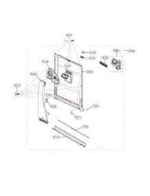Door Liner Assembly parts for Kenmore Dishwasher 722.13383910 (72213383910, 722 13383910) from AppliancePartsPros.com