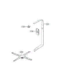 Water Guide Assembly parts for Kenmore Dishwasher 722.13387910 (72213387910, 722 13387910) from AppliancePartsPros.com