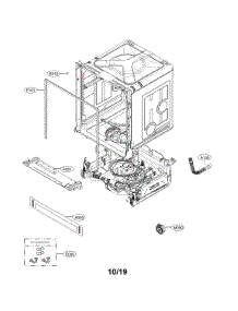 Exploded View Parts parts for Kenmore Elite Dishwasher 72214305910 from AppliancePartsPros.com